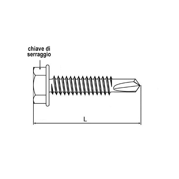 FRIULSIDER VITE AUTOPERFORANTE AP-STEEL TE ZINCATA BIANCA D.MM 4,8X13
