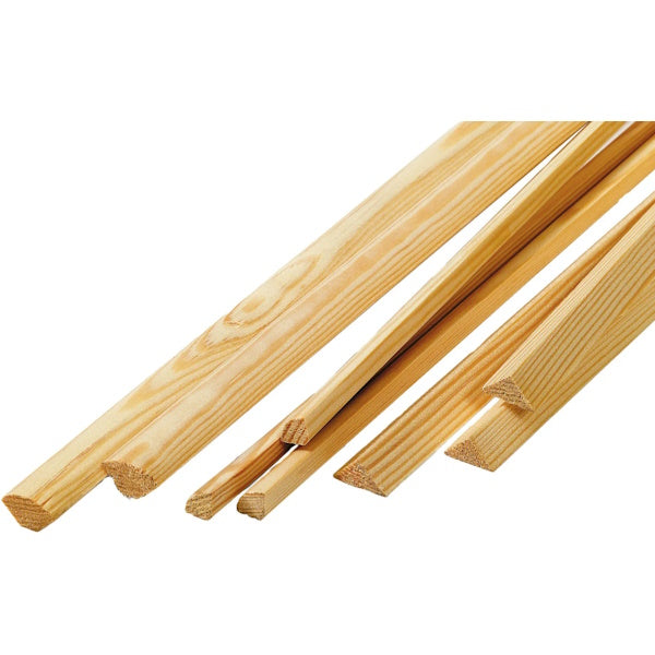PIRCHER LISTELLO TRIANGOLO PINO NETTO NODI MM14X14X1000