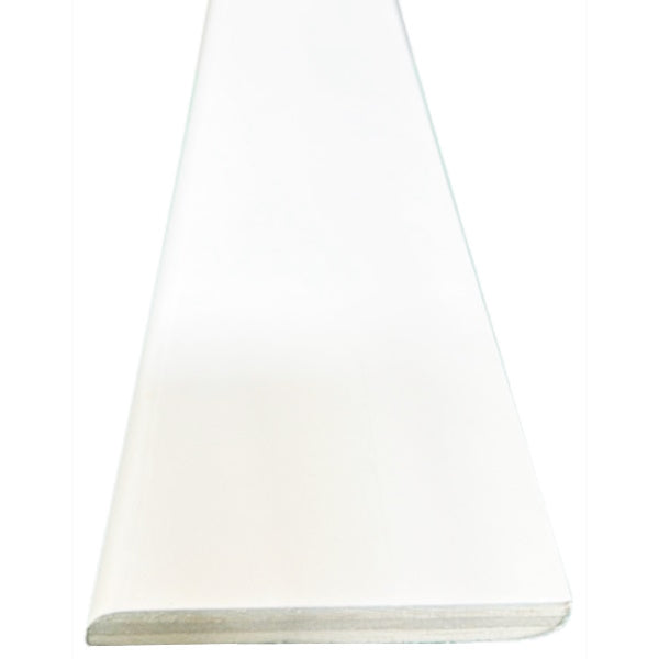 PIRCHER BATTISCOPA IN AYOUS RIVESTITO LISCIO BIANCO MM10X80X2400