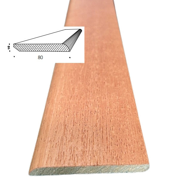 PIRCHER BATTISCOPA IN AYOUS MASSELLO RIVESTITO LISCIO CILIEGIO