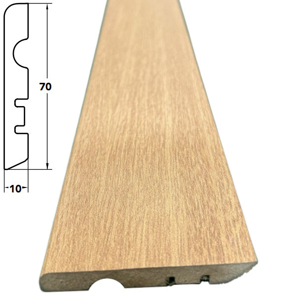 PIRCHER BATTISCOPA IN MDF ROVERE MM10X70X2400