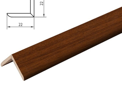 PIRCHER PARASPIGOLO IN MDF NOCE MM22X22X2700