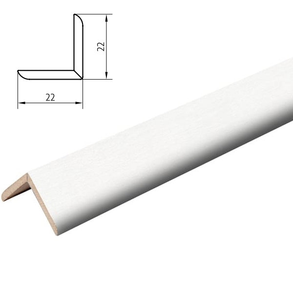 PIRCHER PARASPIGOLO IN MDF BIANCO MM22X22X2700