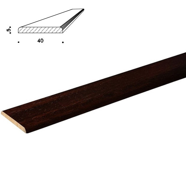 PIRCHER PIATTINA IN AYOUS LISCIA NOCE MM 5X40X3000