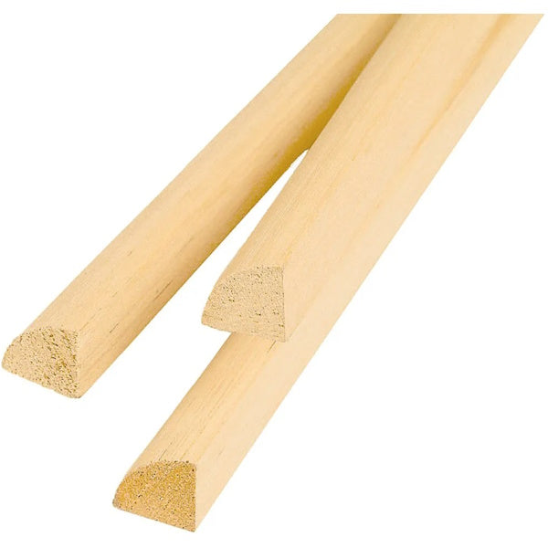 PIRCHER BASTONE QUARTO DI TONDO AYOUS GREZZO  MM10X10X3000