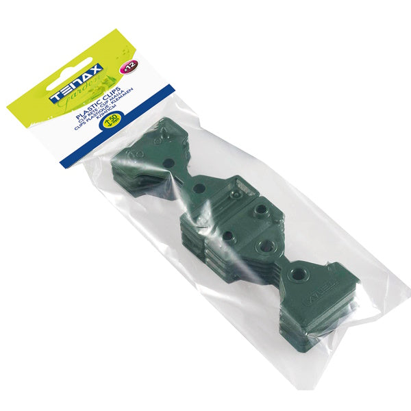 TENAX CLIPS PER RETE ART. CLIPS 50 CM 5 COLORE VERDE CONF.DA PZ12
