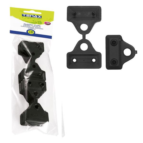 TENAX CLIPS PER RETE ART. CLIPS 50 CM 5 COLORE NERO CONF.DA PZ12