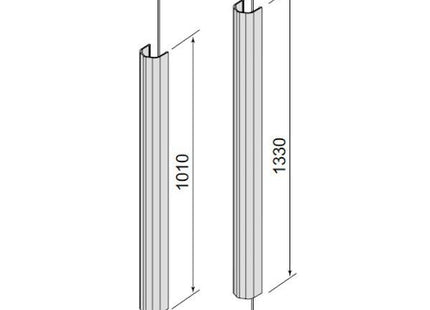CISA KIT ASTE CON CAVI FLESSIBILI PER MANIGLIONI ALPHA