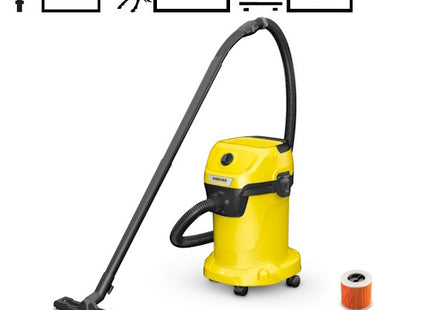 KARCHER ASPIRAPOLVERE WD 3 V - 19/4/20 BIDONE DA LT19 1000W
