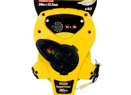STANLEY ROTELLA METRICA POWERWINDER NASTRO FIBERGLASS MM12,7 MT 30