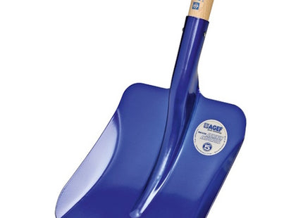 AGEF PALA DA NEVE AUTO IN ALLUMINIO MANICO IN LEGNO E MANIGLIA CM43