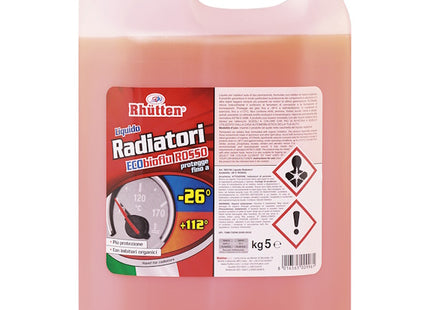 RHUTTEN LIQUIDO RADIATORI ROSSO -26° TANICA DA KG5