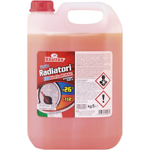 RHUTTEN LIQUIDO RADIATORI ROSSO -26° TANICA DA KG5