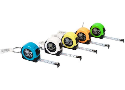 MEDID MINI FLESSOMETRO PORTACHIAVI COLORI ASSORTITI MT 2 NASTRO MM13