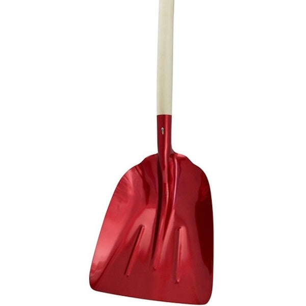 AGEF PALA DA NEVE IN ALLUMINIO ROSSO CON MANICO IN FAGGIO CM130