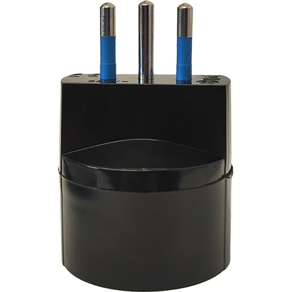 FAEG ADATTATORE CON SPINA 2P+T 10A PRESA SCHUKO 2P+T 250V COLORE NERO