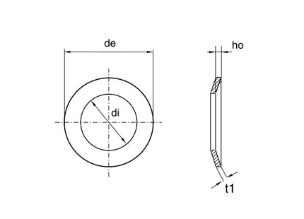 MOLLE A TAZZA IN ACCIAIO DIN 2093 MM14,0X 7,2X0,8