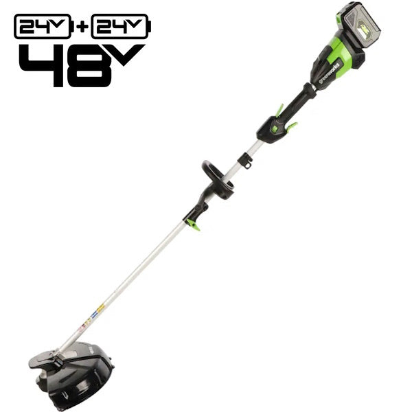 GREENWORKS DECESPUGLIATORE GD48BCK4 48V CON 1 BATTERIA E CARICABATTERIE