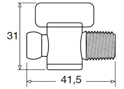 LOC-LINE ATTACCO 1/4" REGOLATORI DI FLUSSO DA 1/4"M NPT CONF.DA PZ2