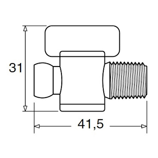 LOC-LINE ATTACCO 1/4" REGOLATORI DI FLUSSO DA 1/4"M NPT CONF.DA PZ2