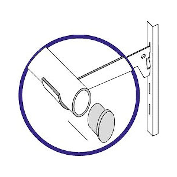 PIRCHER TAPPO DI CHIUSURA PER TUBI APPENDIABITI PER CREMAGLIERA