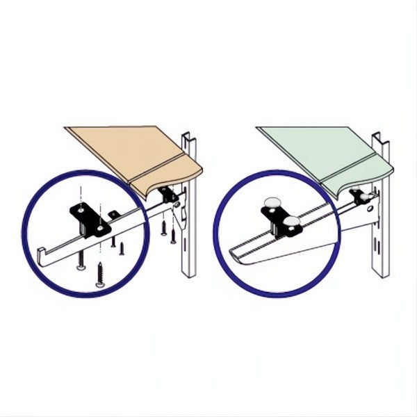PIRCHER DUOFIX FISSAGGIO DOPPIO PER RIPIANI PER CREMAGLIERA PZ6