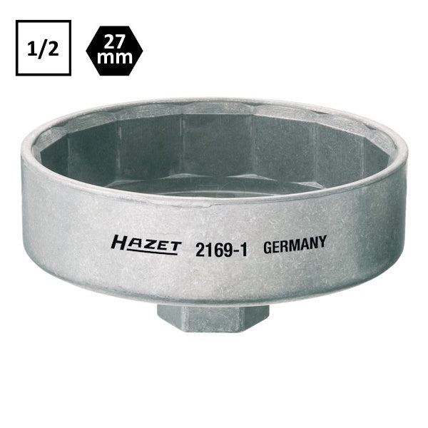 HAZET CHIAVE A BUSSOLA PER FILTRI OLIO 1/2" 15 LATI*