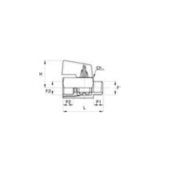 ANI ART. 21/G RUBINETTO DI LINEA FILETTATO MASCHIO FEMMINA