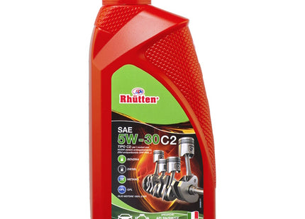 RHUTTEN OLIO MOTORE 4T  5W-30 C2 FLACONE DA LT1