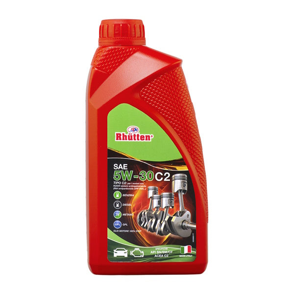 RHUTTEN OLIO MOTORE 4T  5W-30 C2 FLACONE DA LT1