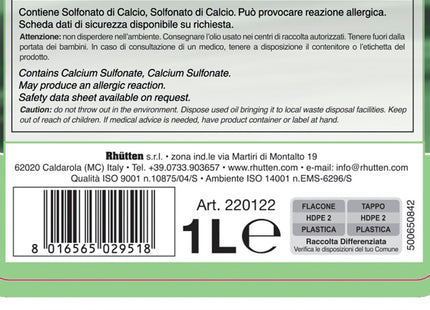 RHUTTEN OLIO MOTORE 4T  5W-30 C2 FLACONE DA LT1