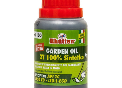 RHUTTEN OLIO GARDEN 2T SINTETICO ULTRA PER MISCELA FLACONE DA ML100