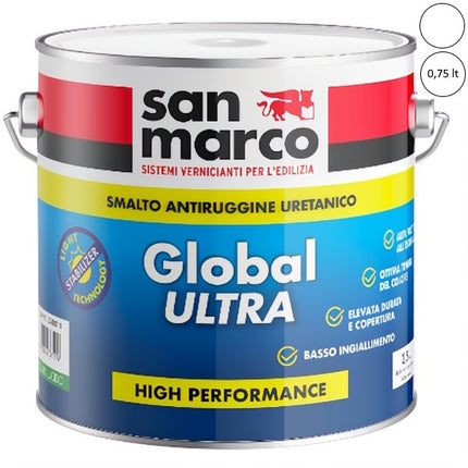 SAN MARCO GLOBAL ULTRA GL 85 SMALTO LUCIDO BIANCO LT0,75