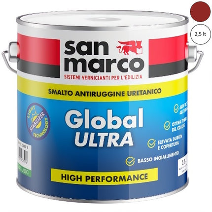 SAN MARCO GLOBAL ULTRA GL 85 SMALTO LUCIDO ROSSO TERRACOTTA LT2,5*