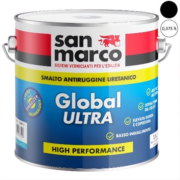 SAN MARCO GLOBAL ULTRA GL 10 SMALTO OPACO NERO LT0,375