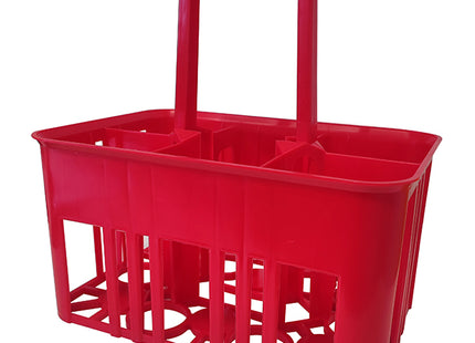MOBIL PLASTIC CESTELLO PORTA BOTTIGLIE 6 POSTI COLORE ROSSO