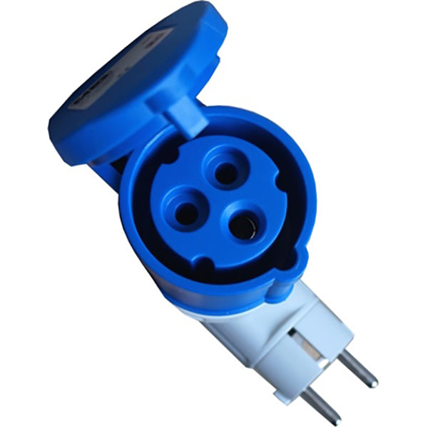 FAEG ADATTATORE CON SPINA SCHUKO 2P+T PRESA CEE 2P+T 250V