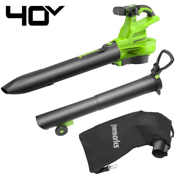 GREENWORKS SOFFIATORE ASPIRATORE GD40BVII 40V SOLO CORPO MACCHINA*