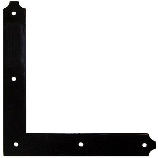 OM4 CONTROPIASTRA RINFORZATA PER CANTONALI MM200X200 VERNICIATA NERA