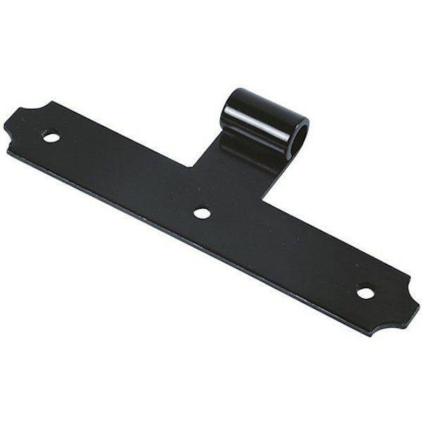 OM4 CANTONALE CENTRALE A T PERNO MM180X30X3 D.MM12 PIEGO MM28 NERO