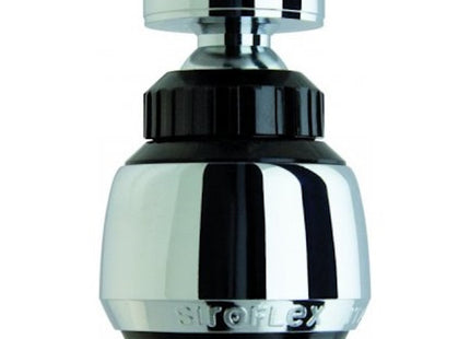 SIROFLEX ROMPIGETTO SIRIUS CON SNODO CROMATO NERO 22X1F-24X1M*