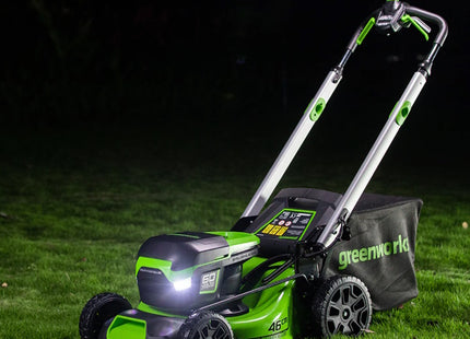 GREENWORKS RASAERBA GD60LM46SPK4 CM46 CARICABATTERIA+BATTERIA 60V 4AH*