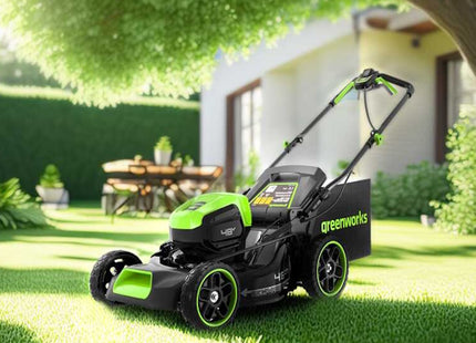 GREENWORKS RASAERBA GD48LM46SPIIK4 CM46 CARICABATTERIA+BATTERIA 48V 4AH