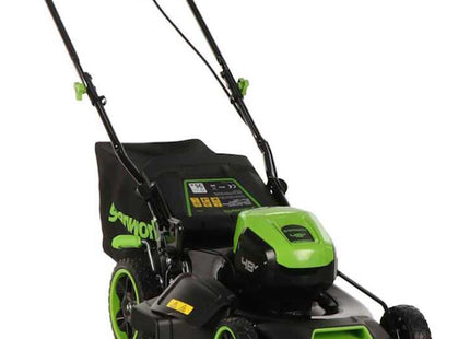 GREENWORKS RASAERBA GD48LM46SPIIK4 CM46 CARICABATTERIA+BATTERIA 48V 4AH