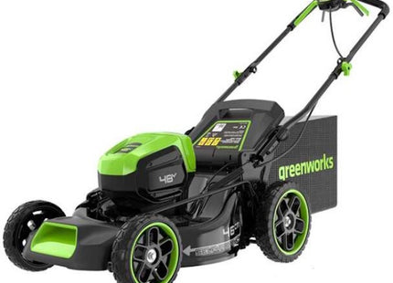 GREENWORKS RASAERBA GD48LM46SPIIK4 CM46 CARICABATTERIA+BATTERIA 48V 4AH
