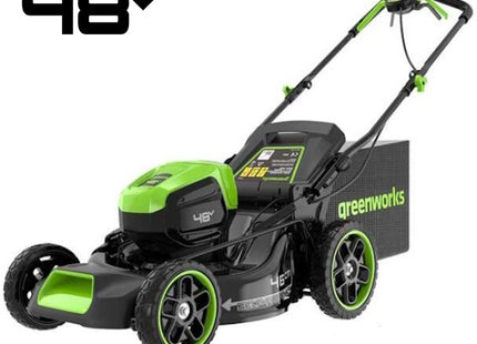GREENWORKS RASAERBA GD48LM46SPIIK4 CM46 CARICABATTERIA+BATTERIA 48V 4AH
