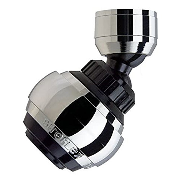 SIROFLEX ROMPIGETTO SATURN DOPPIO SNODO NERO CROMATO 22X1F-24X1M*