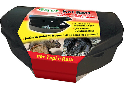COPYR KAT RATT EROGATORE IN PLASTICA ESCHE PER TOPI