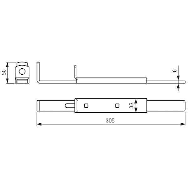 NOVA-FERR CATENACCIO PORTALUCCHETTO ZINCATO BIANCO MM305