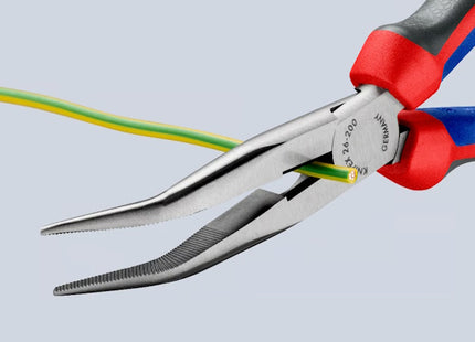 KNIPEX PINZA CON BECCHI MEZZOTONDI PIEGATI A 40° CON TRONCHESE MM200
